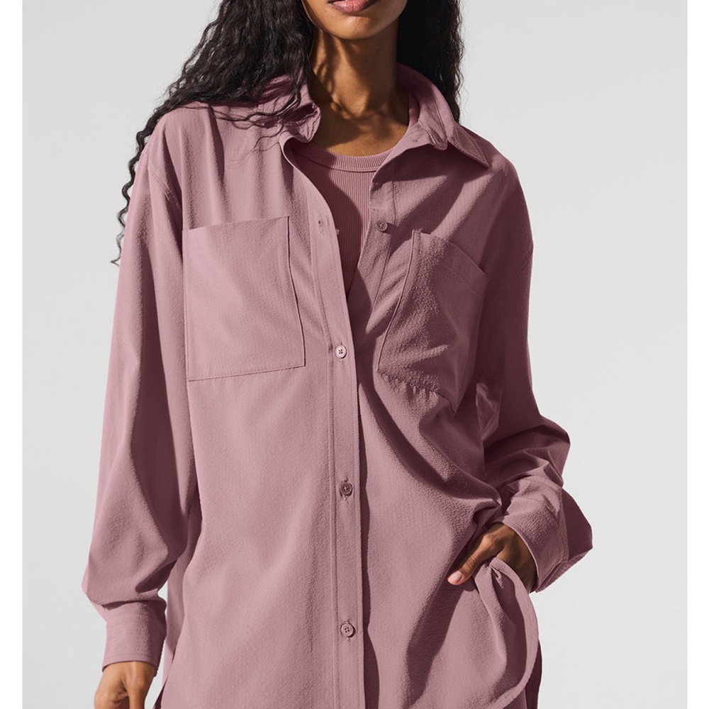 Pink Button-Up Shirt